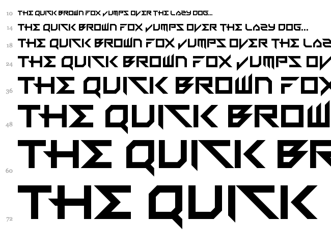 Vermin Vibes 3 font waterfall